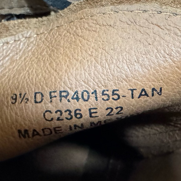 Fyre Tyler Lace Up Boots, Tan Leather, Men's 9.5M - Picture 6 of 7